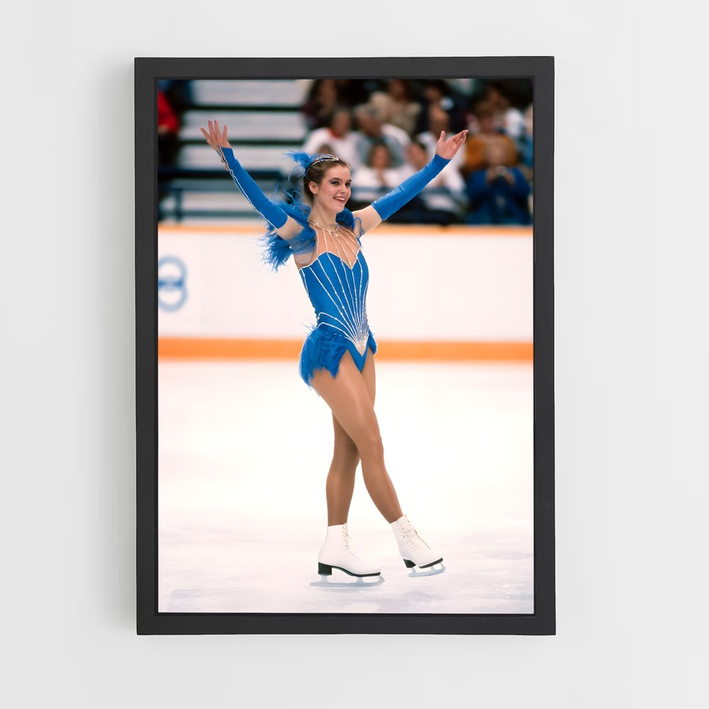 Poster Katarina witt patineuse – affiche Patinage artistique (vue 2)